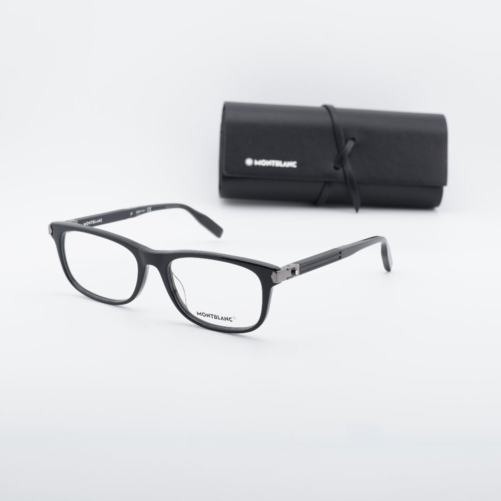 Montblanc MB0036O 005 Rectangle Eyeglasses 56mm – Black